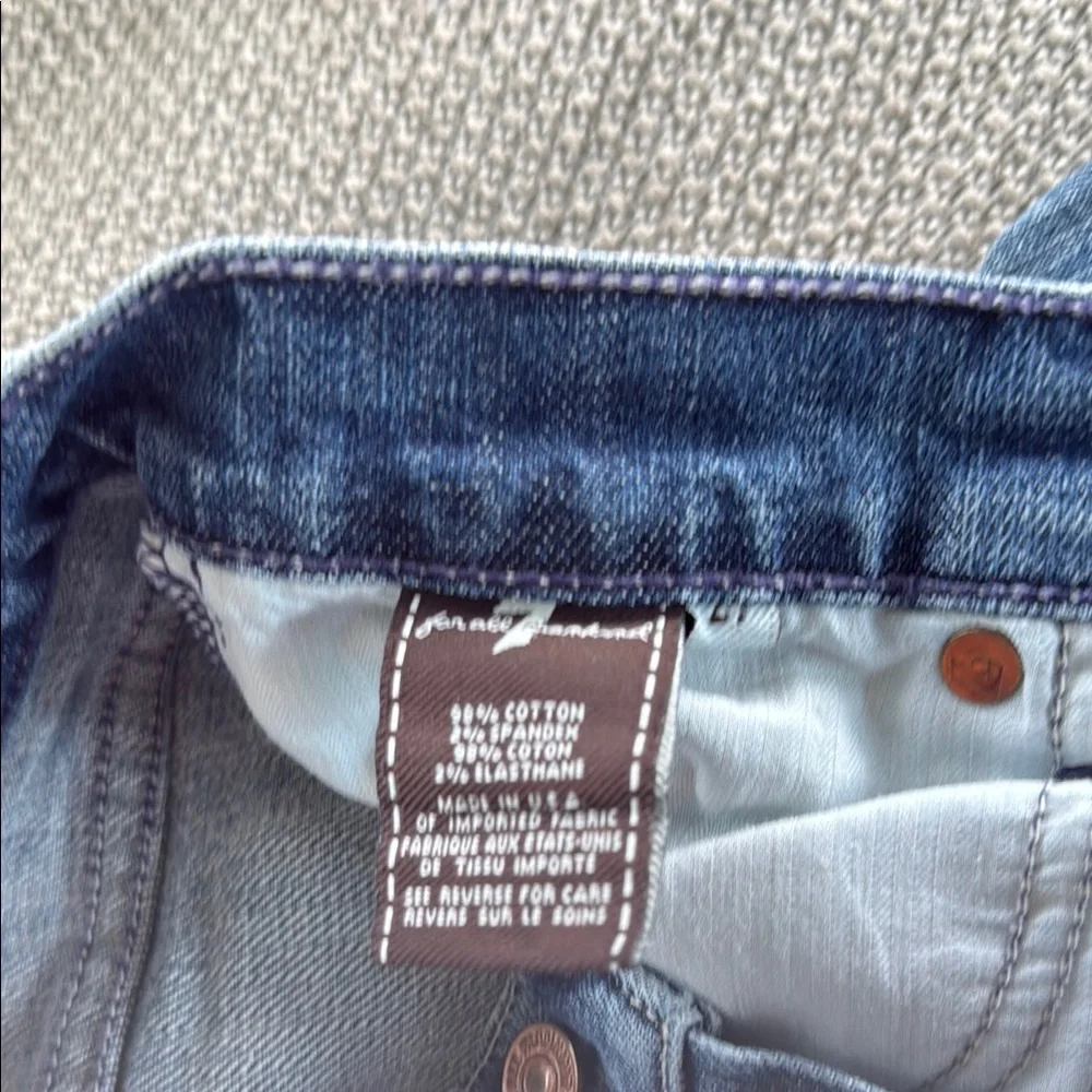 7 for Distressed Blue Jeans - Picture 3 of 4